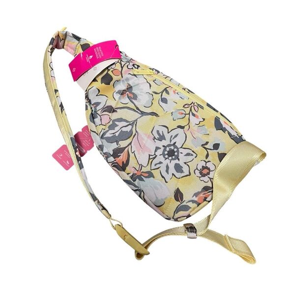 Vera Bradley Lighten Up Reactive Sling Hipster Backpack Sunny‎ Garden NWT main image 6